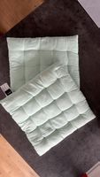 2x mintfarbene Kissen von Pfister