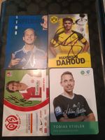 Bundesliga - 4 signierte Autogrammkarten - Set