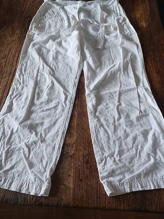 Weisse Leinen/B.W Hose 40