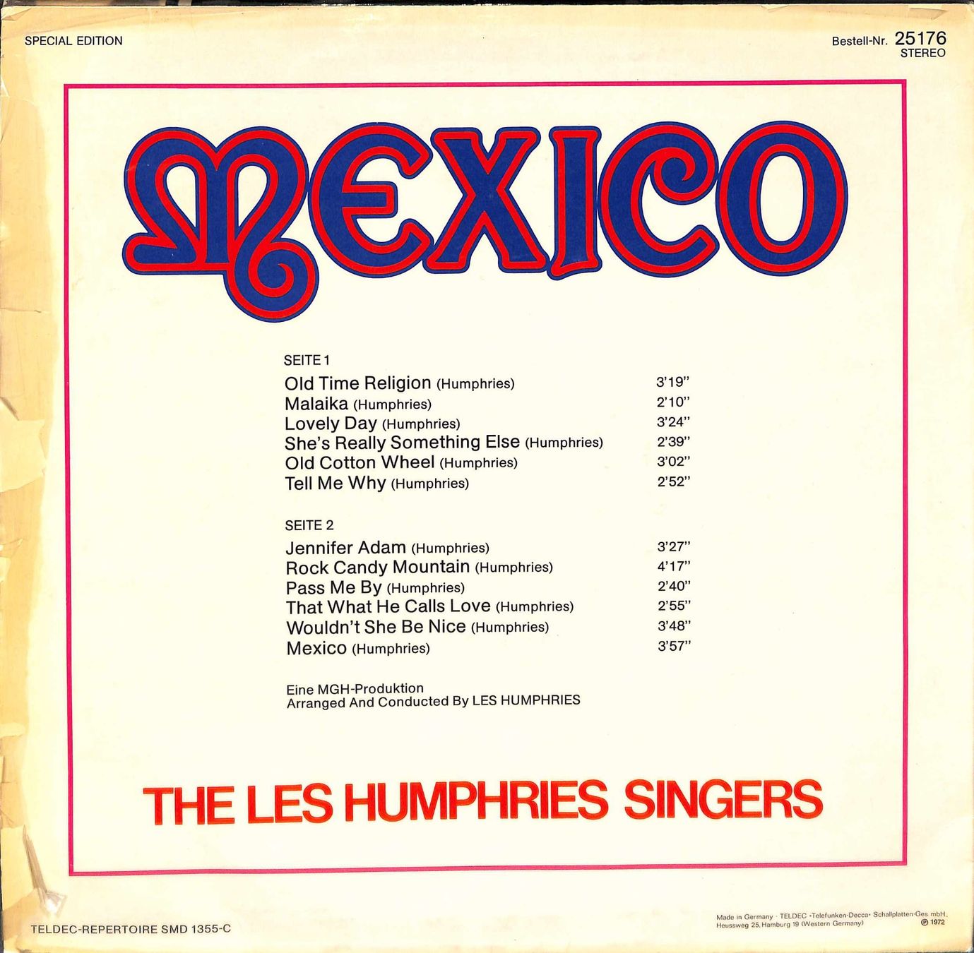 Dischi in vinile: LP Les Humphries Singers - Mexico – Usato da Trimmis venduto da Beax72 1