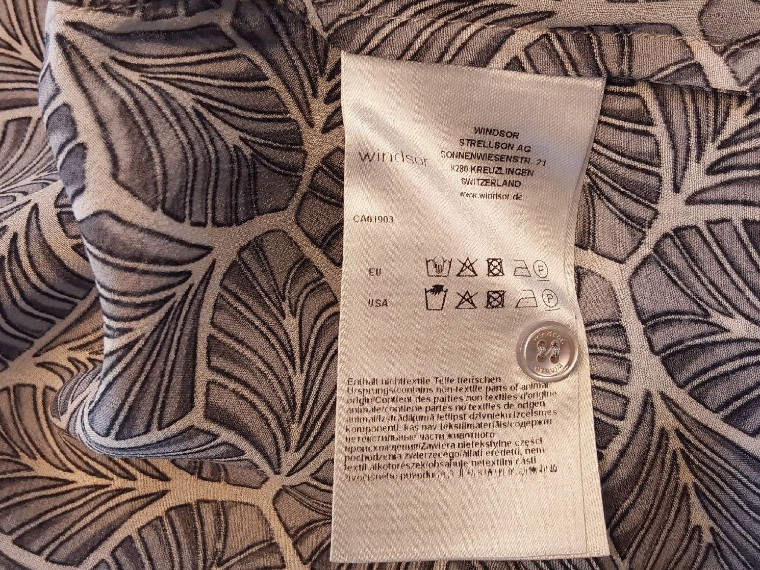 Windsor Blusen: Bluse Windsor 42 Viskose mit Seide grau – Neu (gemäss Beschreibung) aus Köniz von scopello12 7