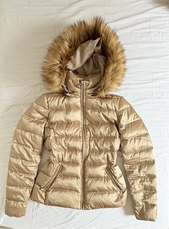 Veste beige brillante