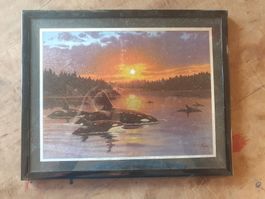 Glitzerbild Orcas 20 x 25