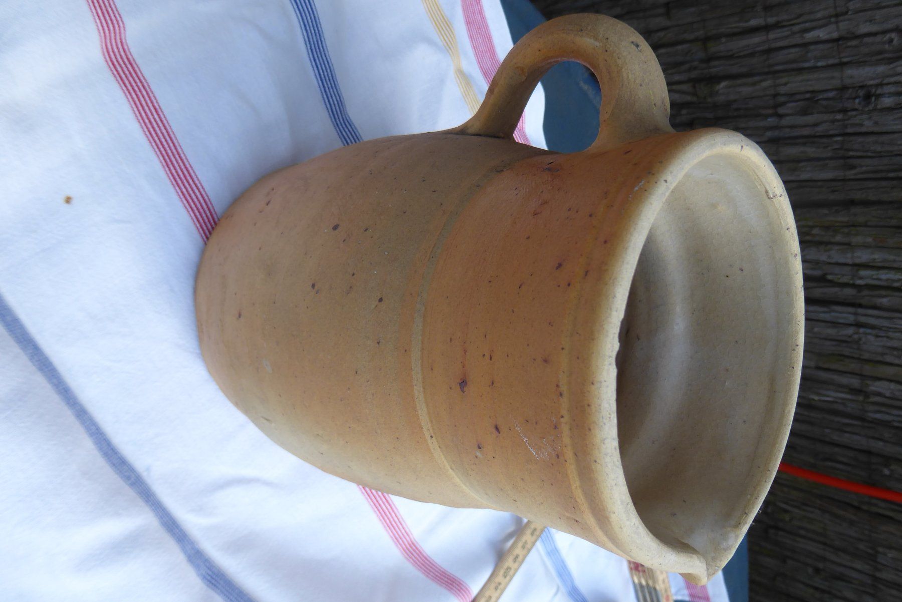 Karaffen: schöner Tonkrug  19cm Hoch – Gebraucht aus Sargans von Benziner 7