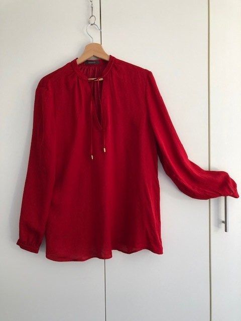 Esprit Blusen: Bluse, esprit, 42, rot, Tunikastil, langarm – Gebraucht aus Hünenberg See von dustein 1