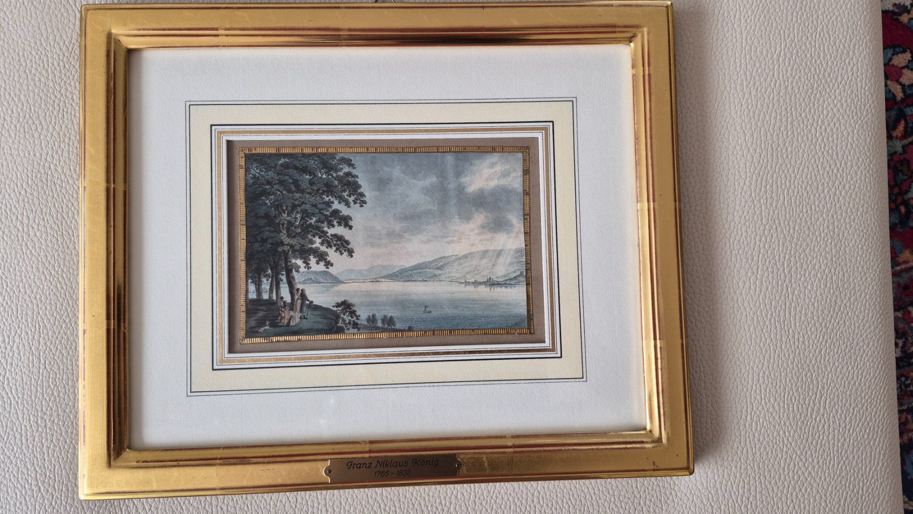 Incisioni: ORIGINALSTICH Bielersee St. Petersinsel – Usato da Twann venduto da Twann