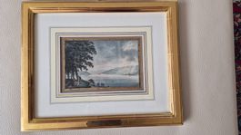 ORIGINALSTICH Bielersee St. Petersinsel