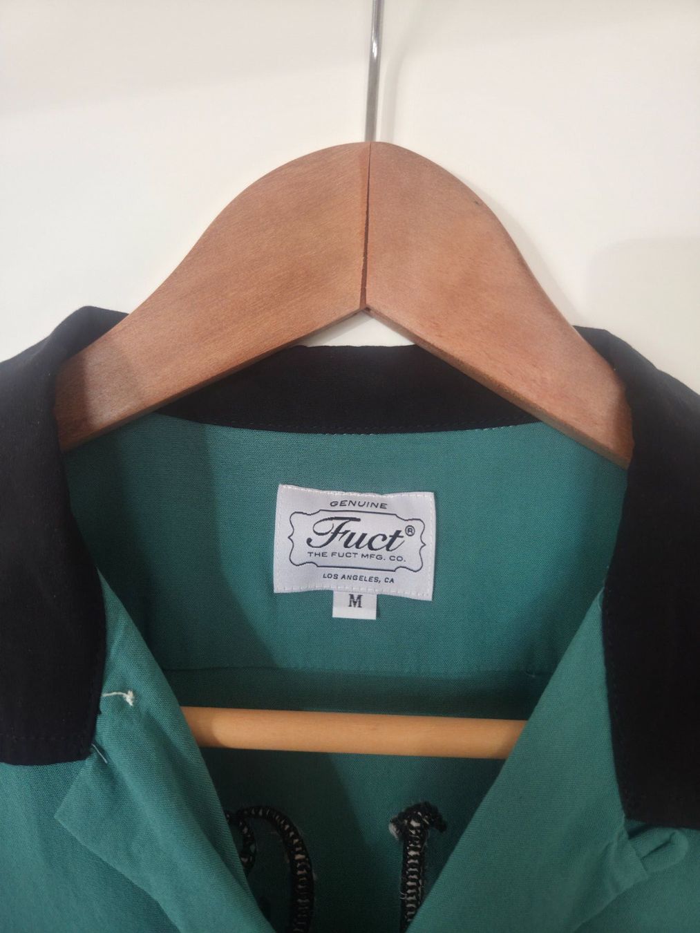 Camicie: FUCT Red Devil Bowling Shirt Size Medium Türkis – Usato da Zürich venduto da Wickeddude 3