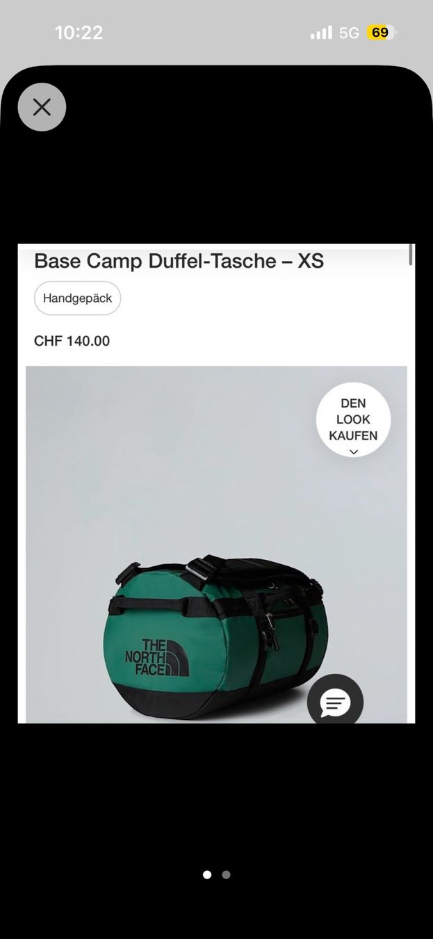 Borse: Northface Duffel xs grün, neu – Nuovo e nell'imballaggio originale da Meilen venduto da sveball 4