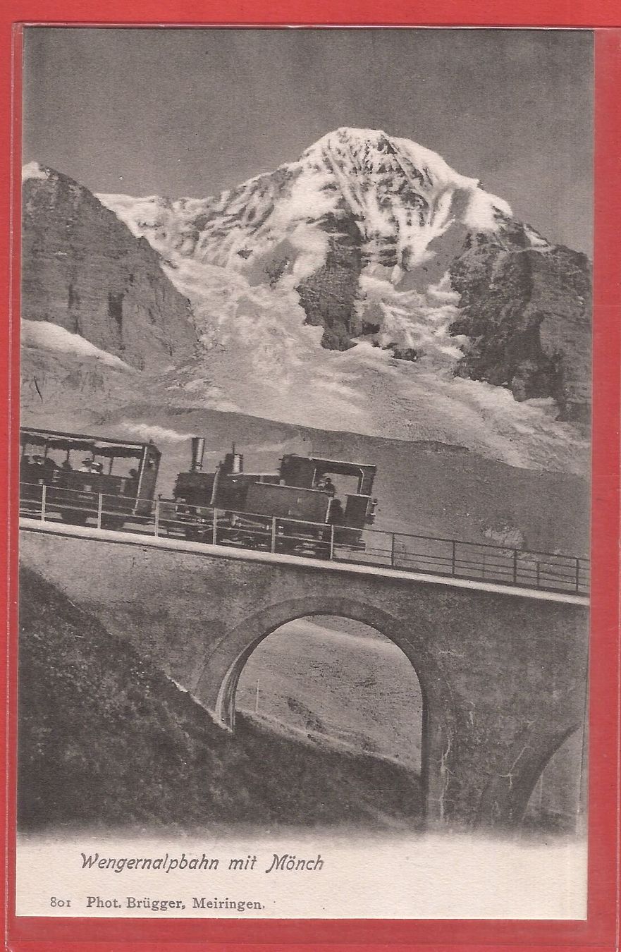Cartes postales: Wengeralpbahn mit Mönch  - ca. 1910 – D'occasion à Fislisbach par Porano