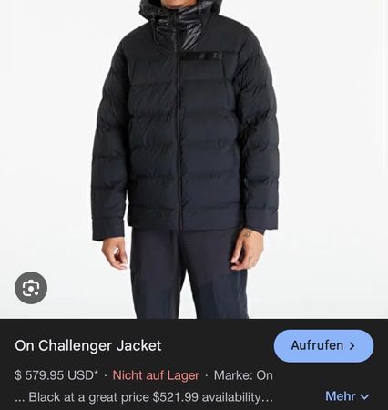 -ON-   Challenger Jacke Grösse M Top Zustand!