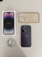 iPhone 14 Pro Deep Purple 128 GO + Coque et câble