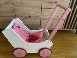 Haba Puppenwagen Herzen, Top Zustand, ideal für kleine Mamis