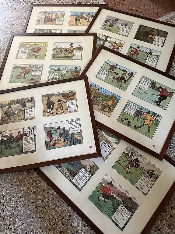 Tableaux: 6 quadri "Regole del golf" – D'occasion à Aurigeno par nkj_6kgj