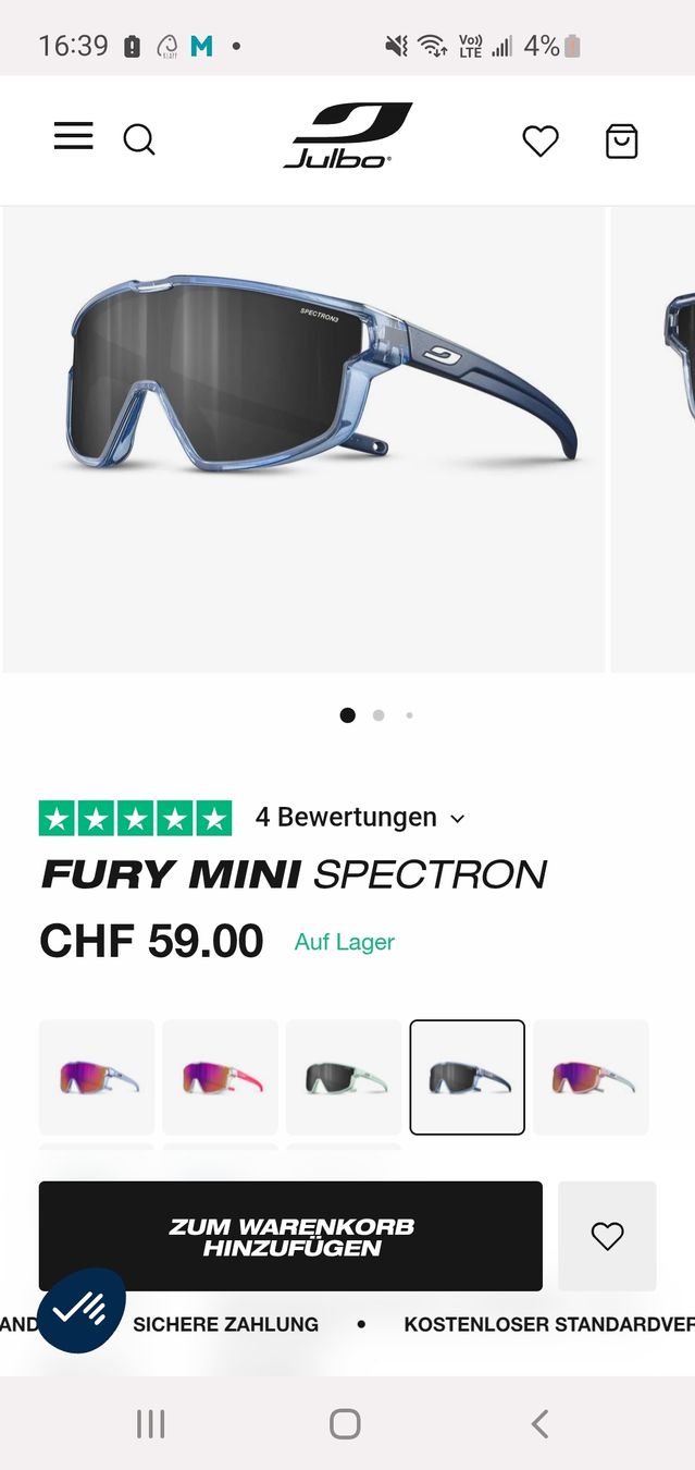 Julbo Occhiali & Lenti: Julbo - Fury Mini Spectrum Sportbrille S – Nuovo e nell'imballaggio originale da Näfels venduto da Mila0712 4