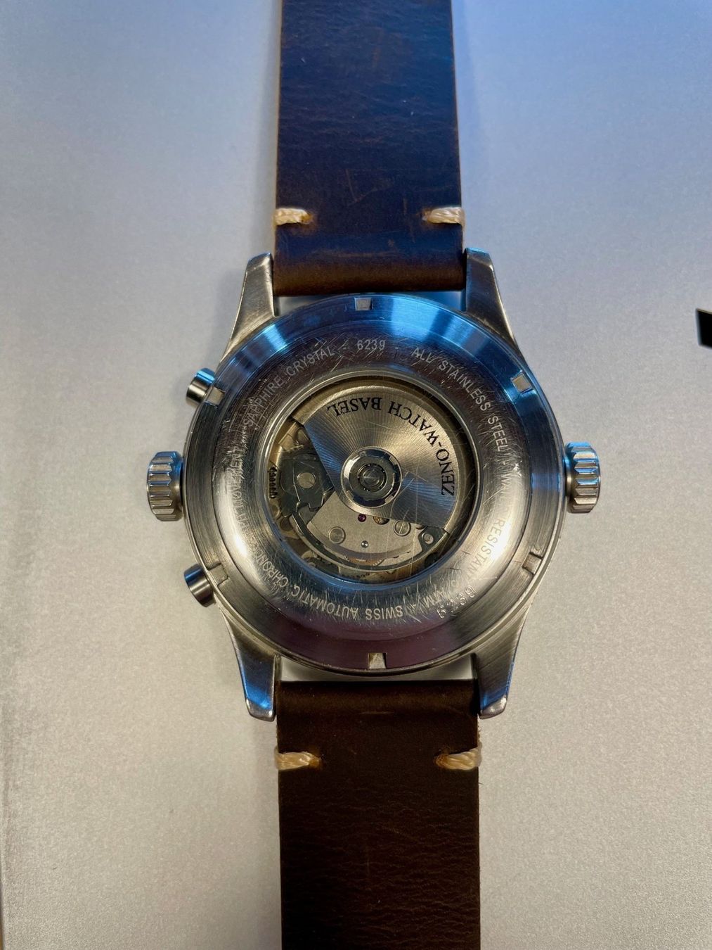 Zeno Uhren: Zeno Watch Basel / Fellow Oversized Chronograph Day-Date – Gebraucht aus Höfen b. Thun von Pritt1 5