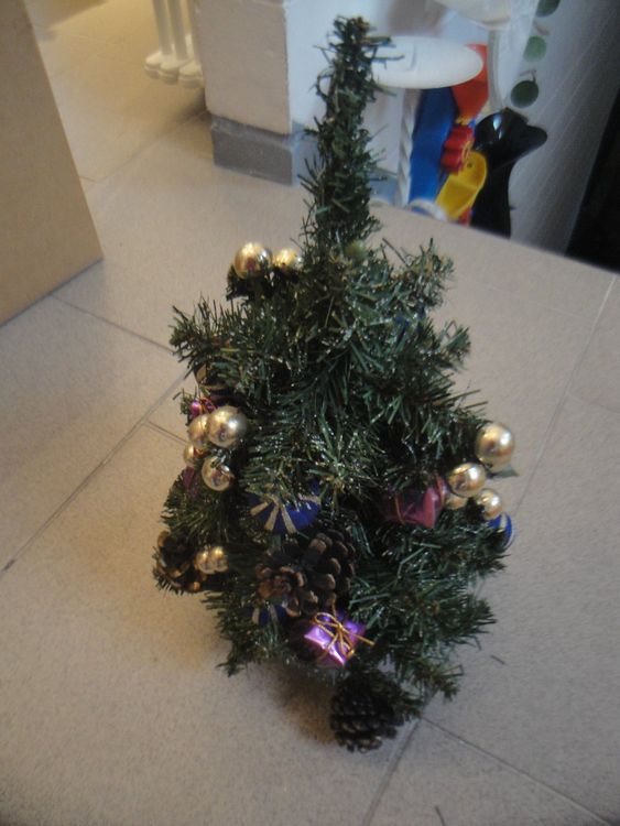 künstlicher Tannenbaum geschmückt Höhe 37cm Weihnacht Kaufen auf Ricardo