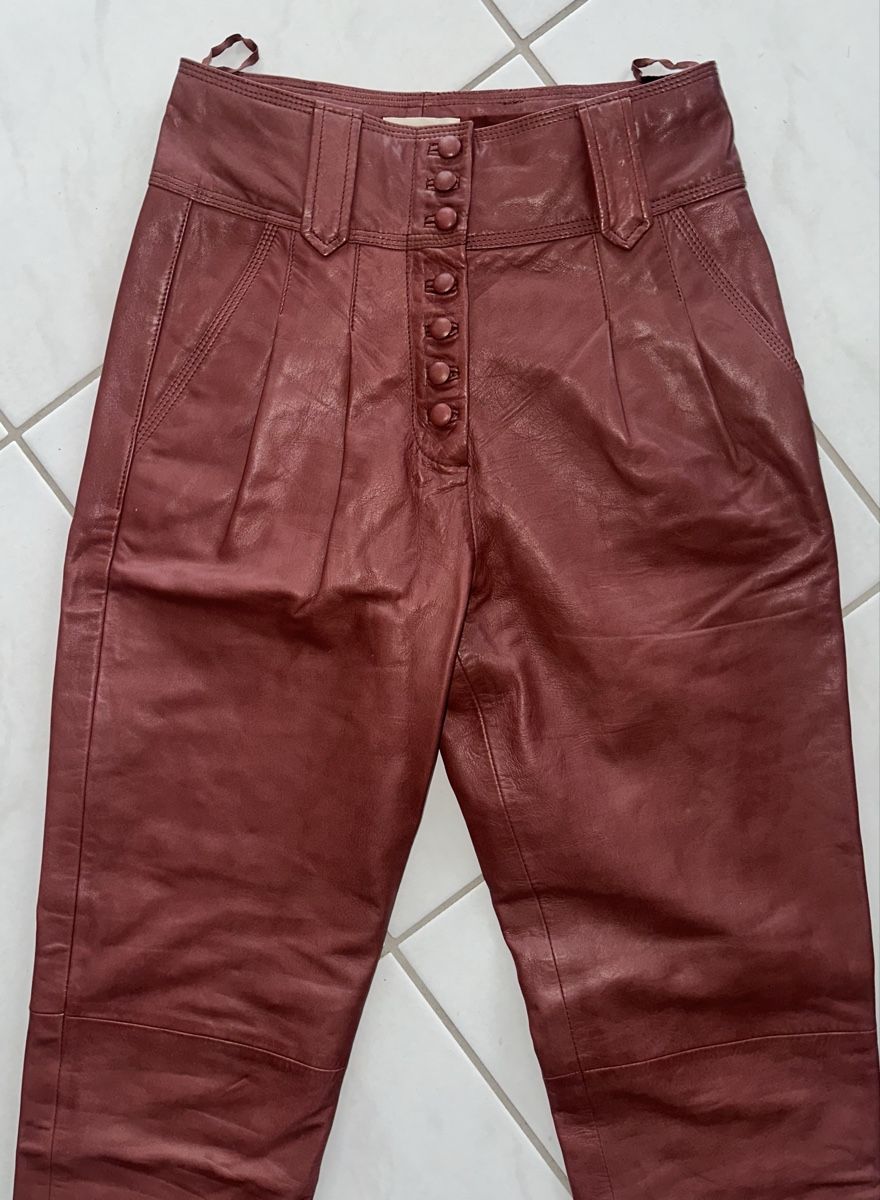 Sezane Hosen: SÉZANE HOSE GR. 34 LEDER neuwertig – Neu (gemäss Beschreibung) aus Unteraegeri von MH203 3