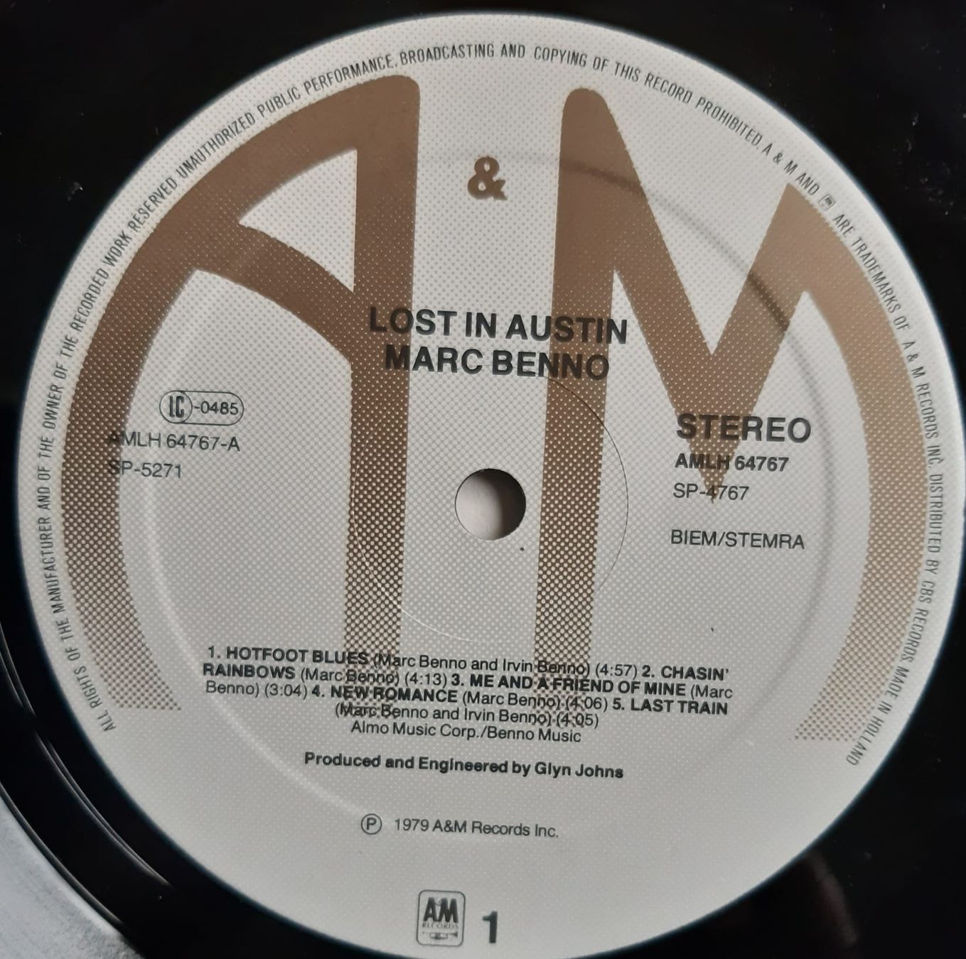 Dischi in vinile: MARC BENNO: Lost in Austin A & M – Usato da Frick venduto da kyb_yq8h 4