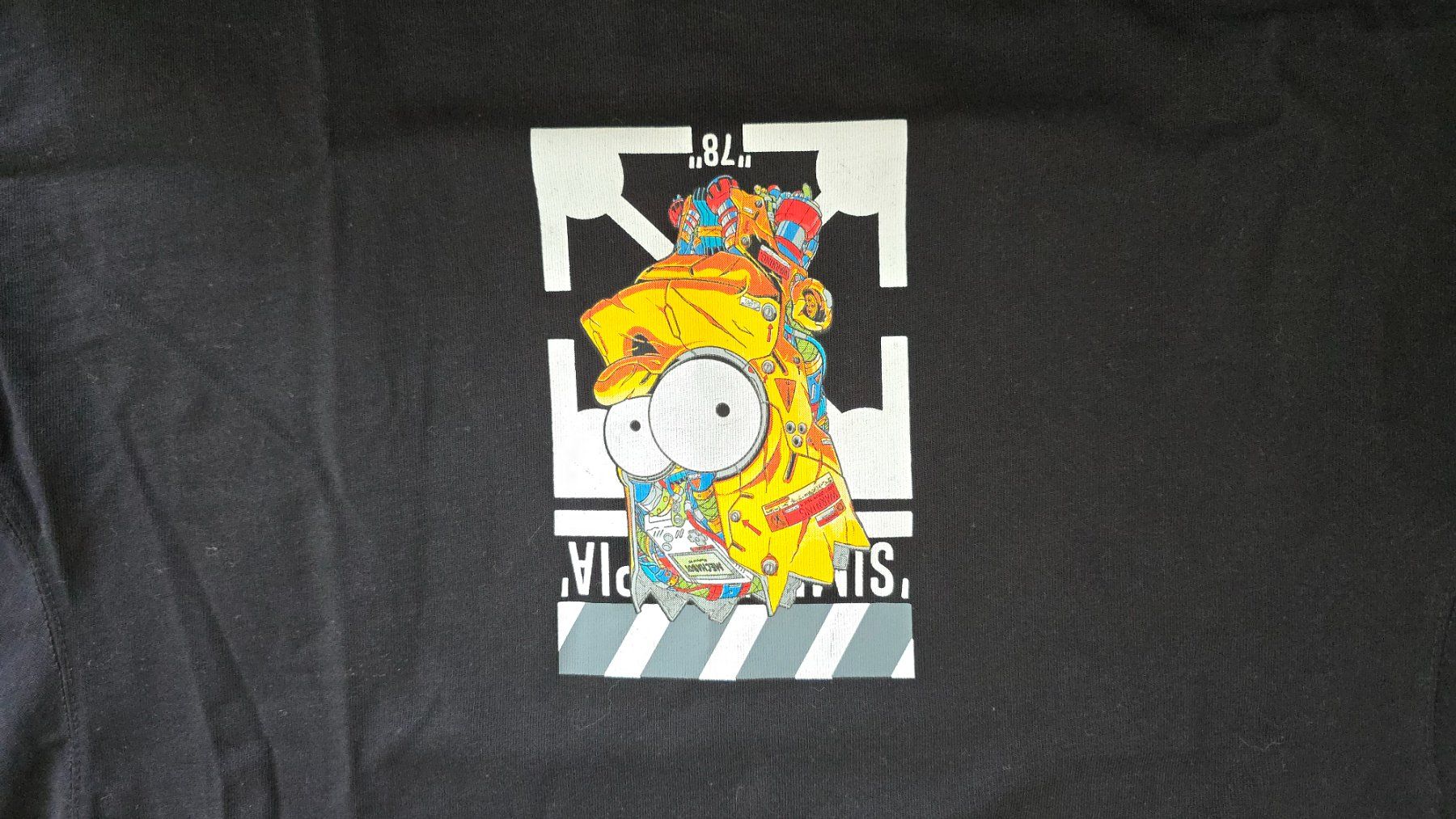 Off-White T-shirt: Off-White Bart Simpson T-Shirt Schwarz Gr. S – Usato da Wallisellen venduto da theblacksheep 4
