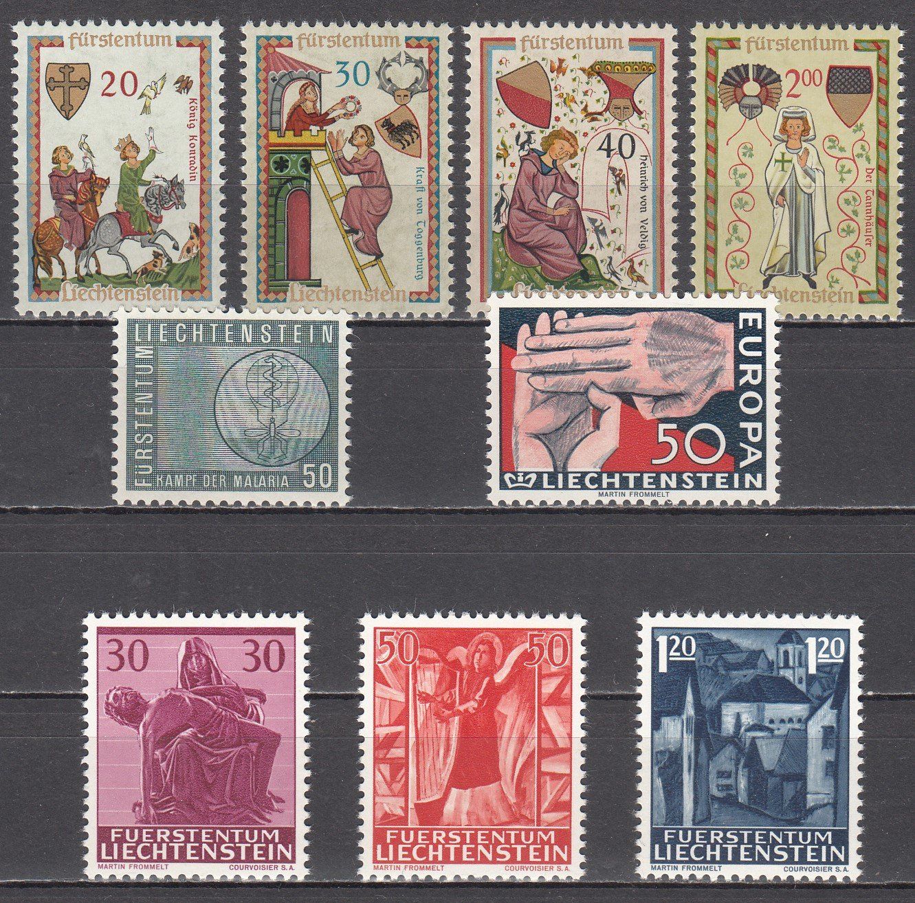Alle Briefmarken: FL 1962 postfrisch – Gebraucht aus Bürglen TG von StampGraf