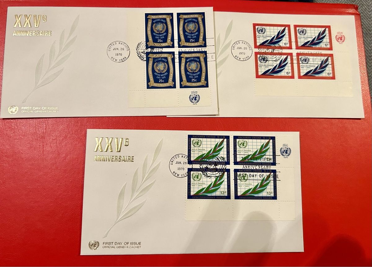 Tutti i francobolli: 5 FDC ONU – Usato da Petit-Lancy venduto da Pierre_le_voyageur 3