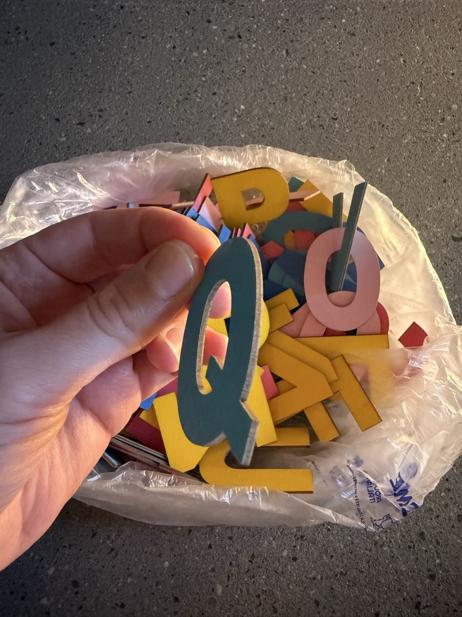 Kit bricolage: Colourful ABC wooden letters for creative DIY – Usato da Langenthal venduto da vik_v5ml 6