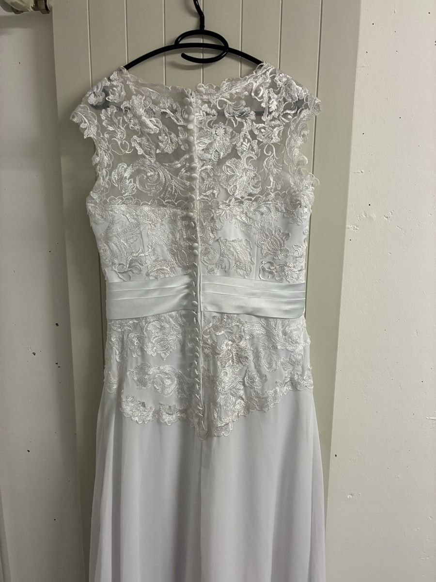 Vestiti: Elegantes, weisses Kleid – Nuovo (secondo la descrizione) da Wallisellen venduto da maksim8880 2