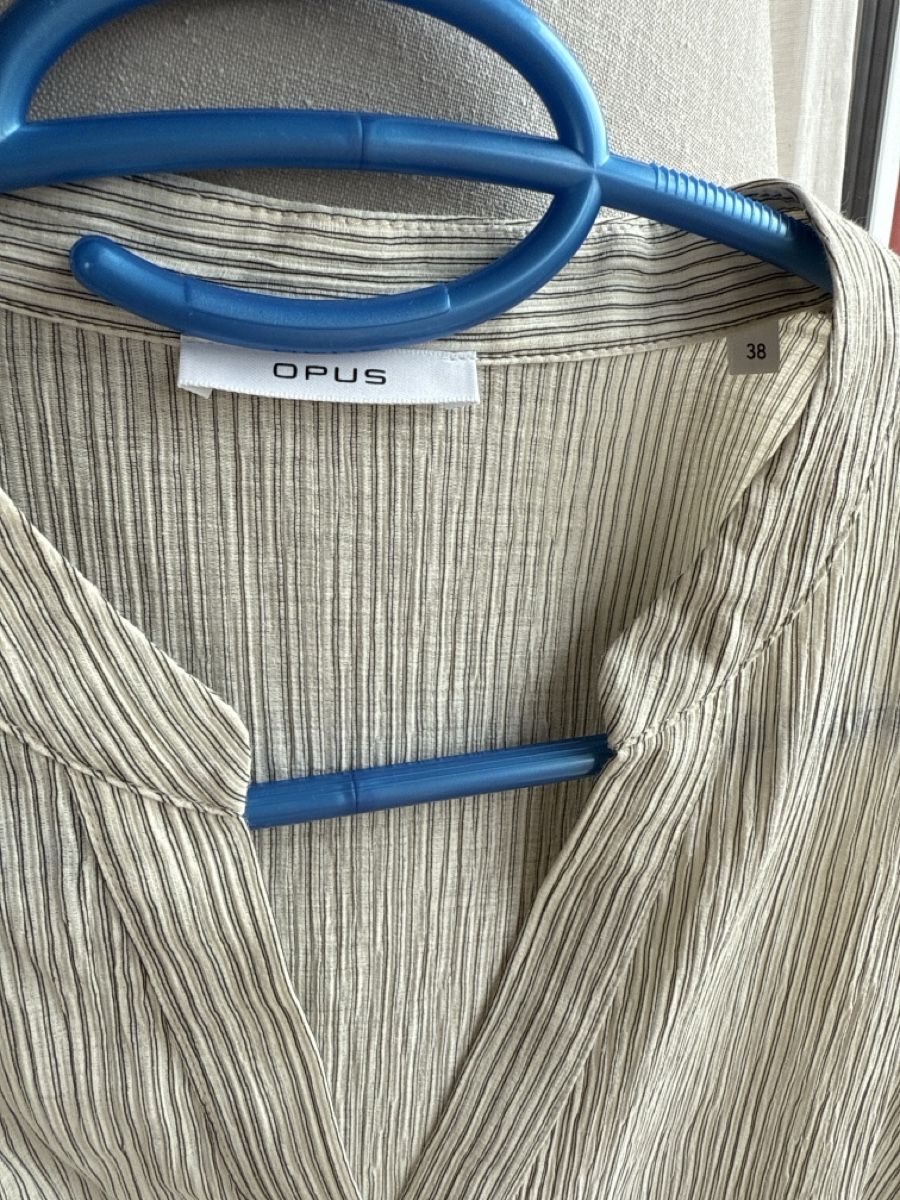 Opus Camicette: Opus Bluse Gr. 38 beige gestreift - NEU – Nuovo e nell'imballaggio originale da Wegenstetten venduto da ItsVi 3