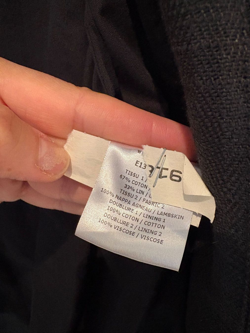 Maje Giacche: MAJE Jacket with Linen & Lamb skin - Size 36 – Usato da Muzzano venduto da Sidney_3 2