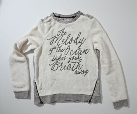 SOCCX Ocean Vibes Frottee Pullover mit Zipper - Top Zustand!