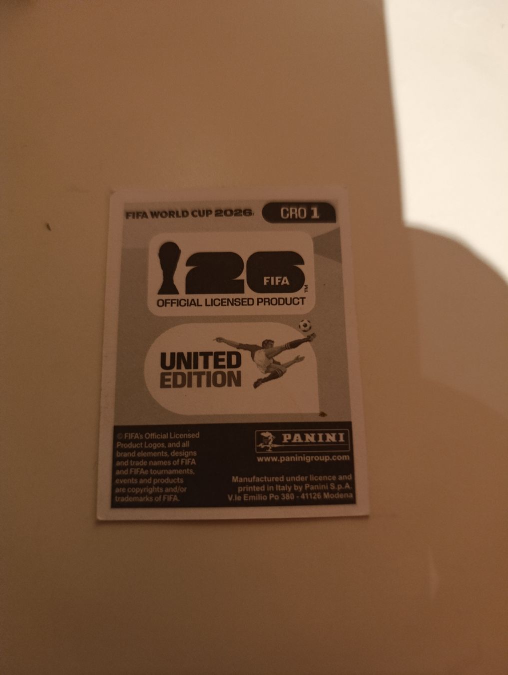 Panini Carte collezionabili: Panini World Cup 2026 CRO 1 – Nuovo (secondo la descrizione) da Lavey-Village venduto da pas_7xd2 1