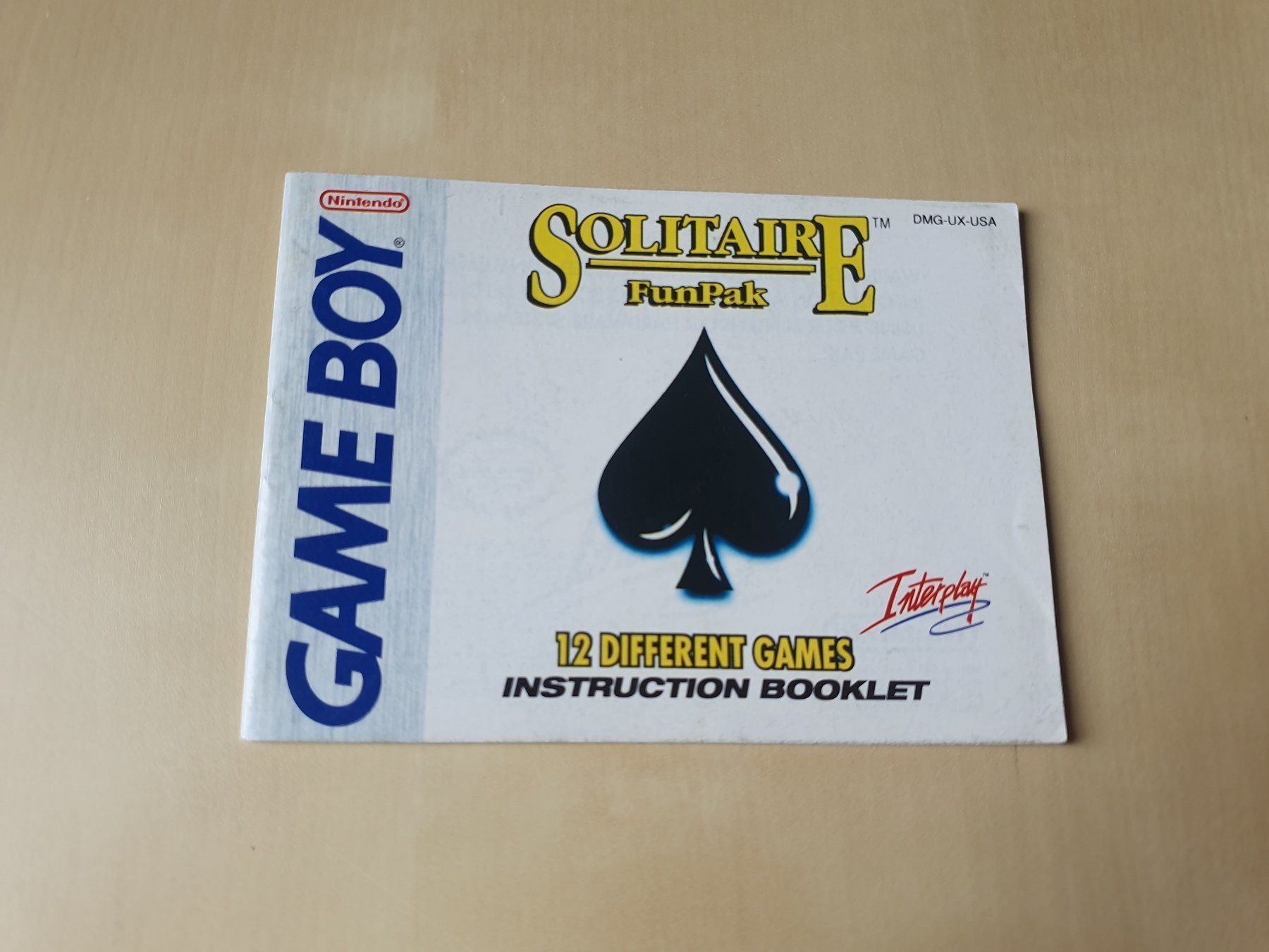 Nintendo Giochi: Anleitung Solitaire DMG-UX-USA – Usato da Stansstad venduto da collectorsshop