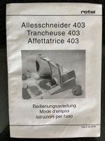Rotel Allesschneider Typ 40.3 CH1