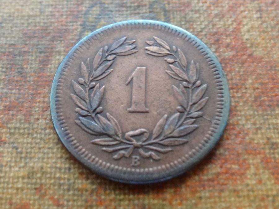 Tutti le monete: 1 Rp. 1857  (C) – Usato da Romanel-sur-Lausanne venduto da Swift13 1