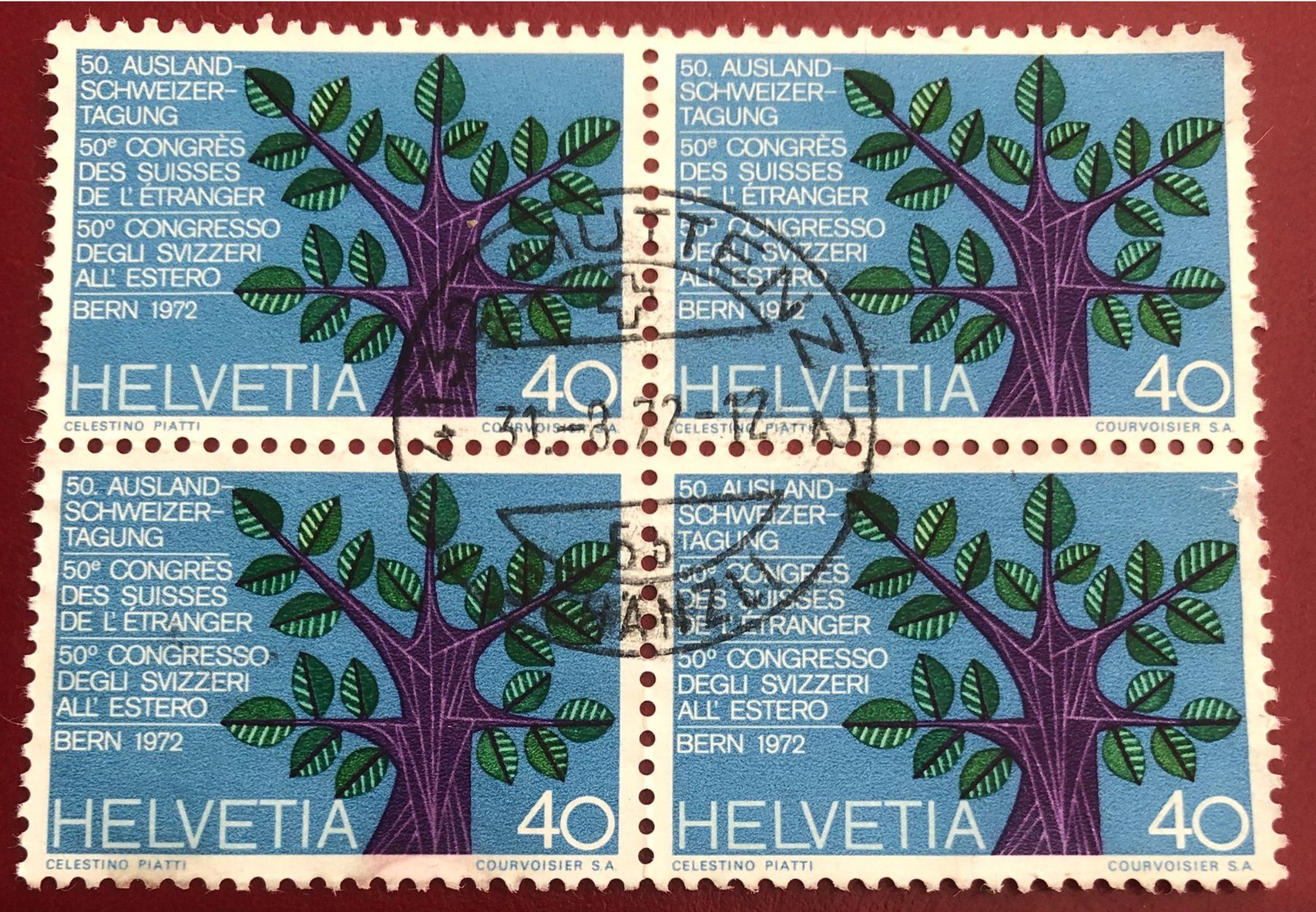 Tous les timbres: 4 er Block Nr.508 mit Stempel – D'occasion à Aarau par Billa007