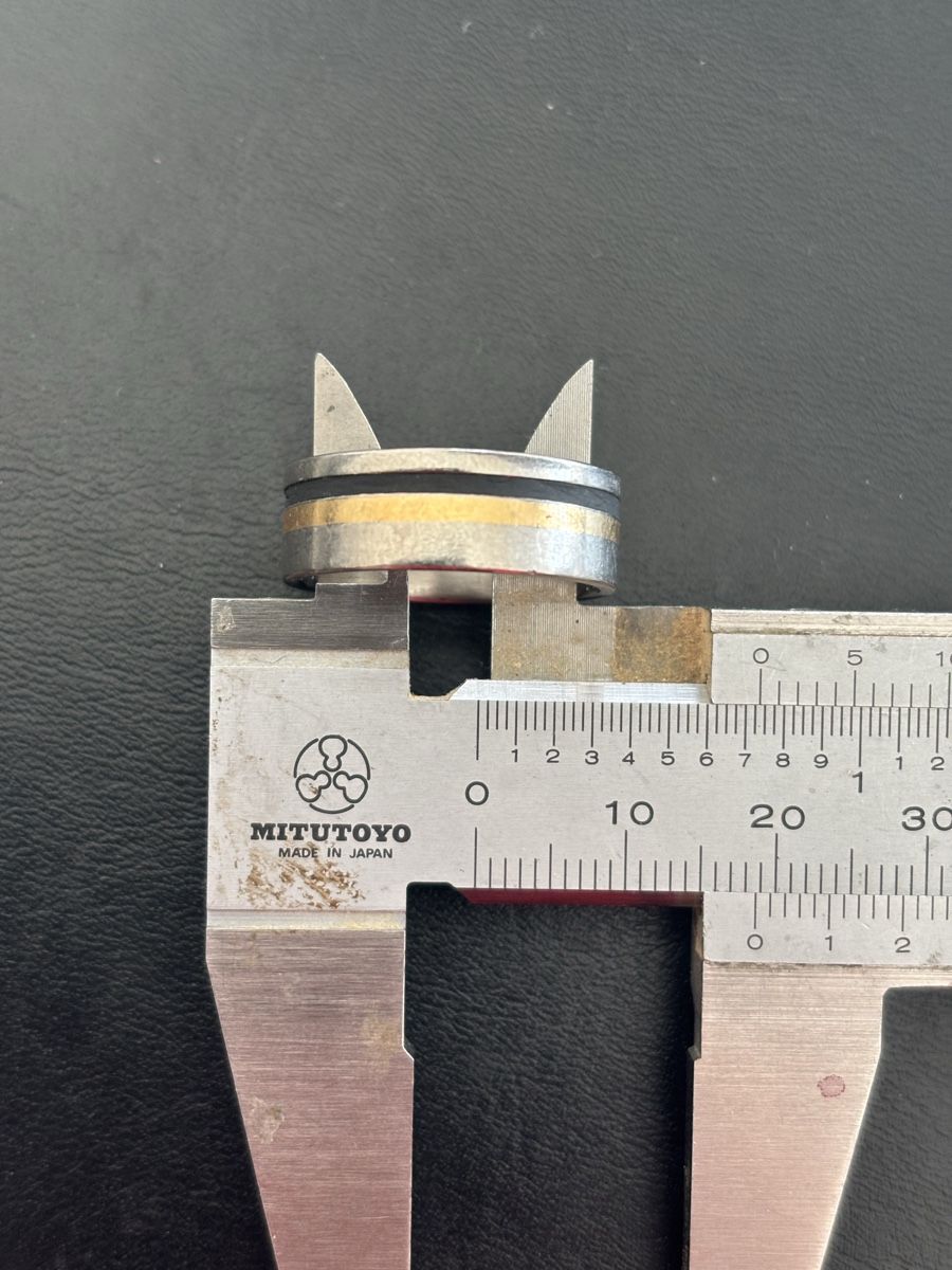 Anelli: Titanring mit Gold und Silber – Usato da Dottikon venduto da Guido240 2