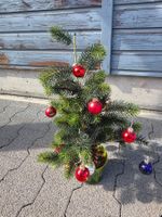 Künstlicher Christ Baum mit Kugeln Weihnachts-Vorbote 55cm