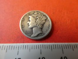 USA 1943, 1 Dime - Silber