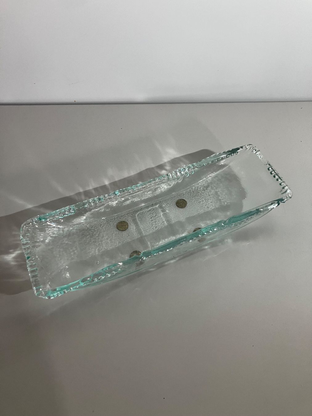 Ciotole: Früchteschale Glas, schmal – Usato da Winterthur venduto da efant12 2
