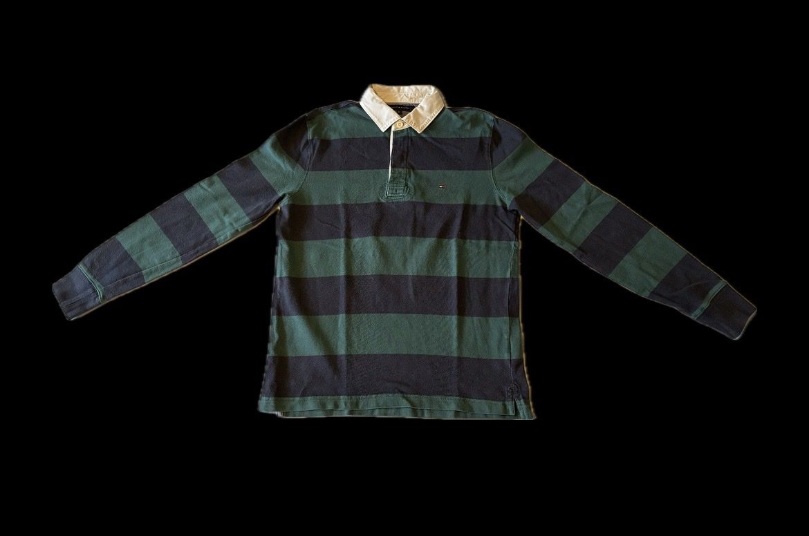 Tommy Hilfiger Magliette Polo: Tommy Hilfiger Rugbystyle Langarmpolo – Usato da Uerikon venduto da mar_6gjt