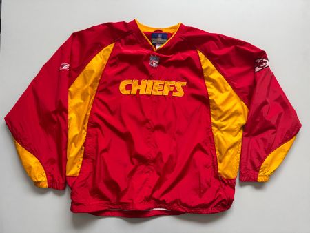 NFL nylon pullover Kansas City Chiefs MEN 2XL XXLReebok