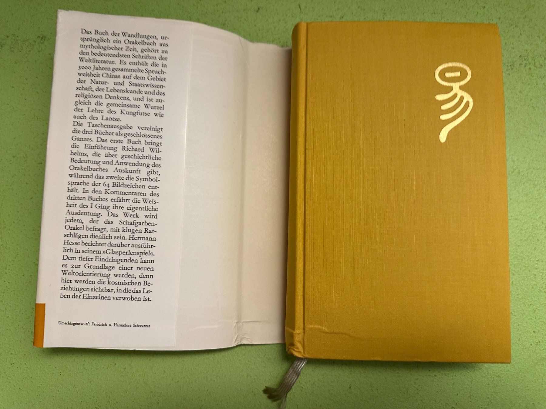 Libri: I Ging. Das Buch der Wandlungen. – Usato da Zürich venduto da allp 1