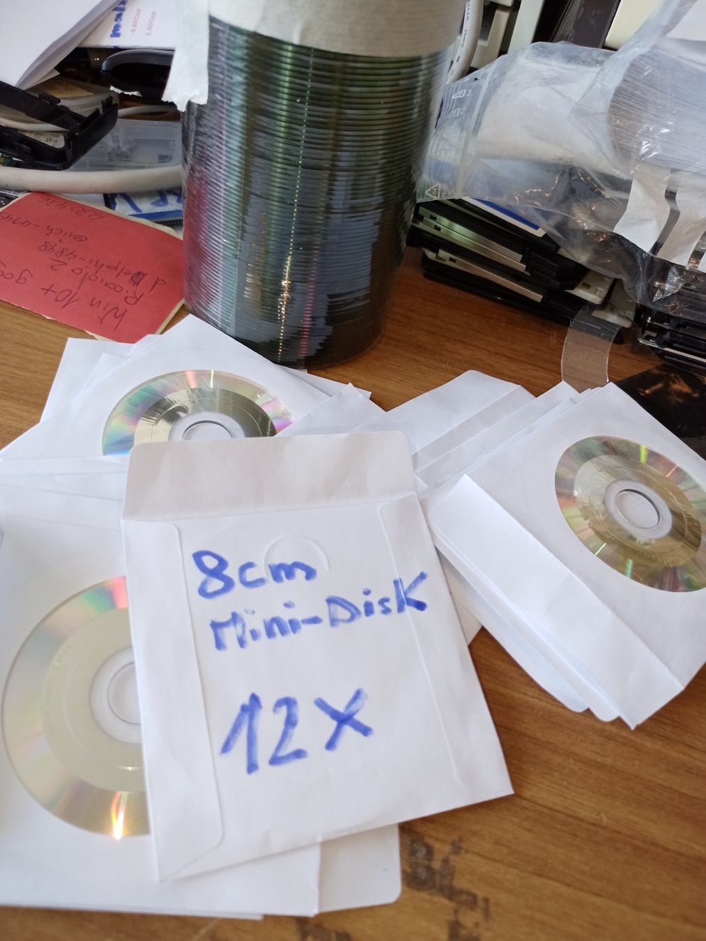 Minidisc: 20stk minidisk mit hülle 8cm neu – Nuovo e nell'imballaggio originale da wila venduto da audi48 1