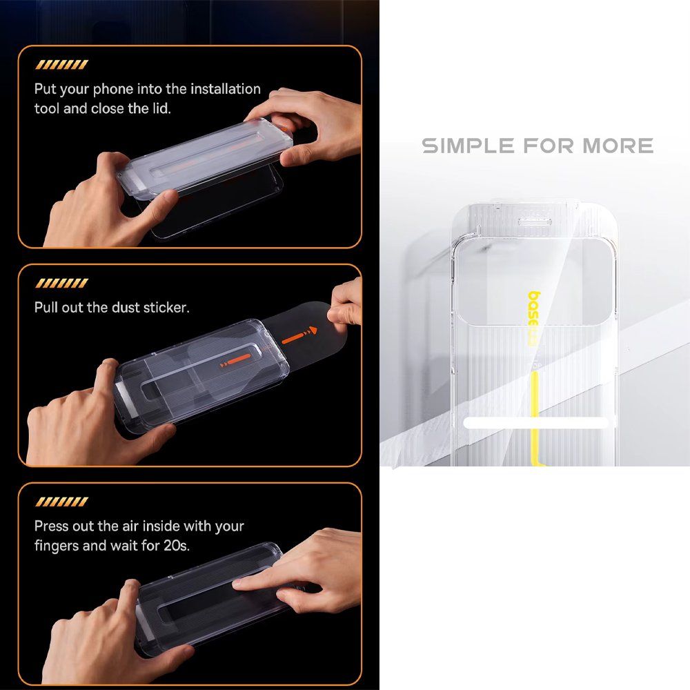 Apple Cover & Protezioni schermo: Privacy Panzerglas iPhone 17 Pro Max mit Installationsrahmen – Nuovo e nell'imballaggio originale da Chiasso venduto da online.shop 3
