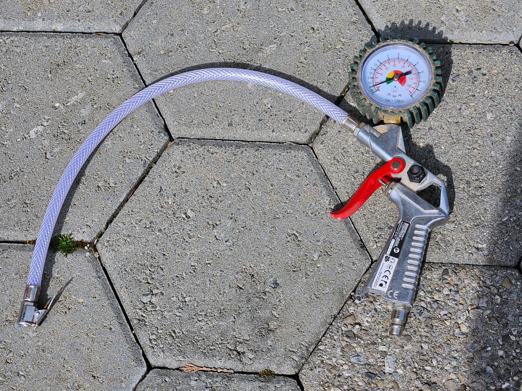 Parkside Tutti gli attrezzi: Parkside Druckluftpistole mit Mamometer. – Usato da Flamatt venduto da 22oderso