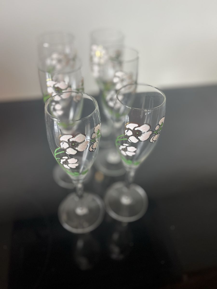 Gläser: 6 Champagnergläser Perrier Jouet. – Neu (gemäss Beschreibung) aus Saanen von SoniaMichaela 4