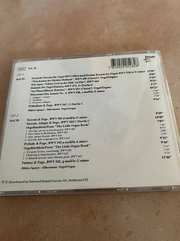 CD: J.S. Bach Berühmte Orgelwerke – Usato da Wiggiswil venduto da Cwi0 1