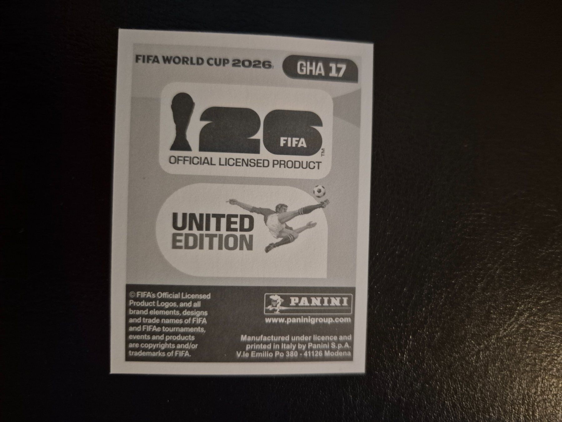 Panini Carte collezionabili: Panini WM 26 GHA 17 – Nuovo (secondo la descrizione) da Rorschacherberg venduto da AJ3108 1