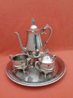 Teeservice 4-teilig Vintage versilbert?